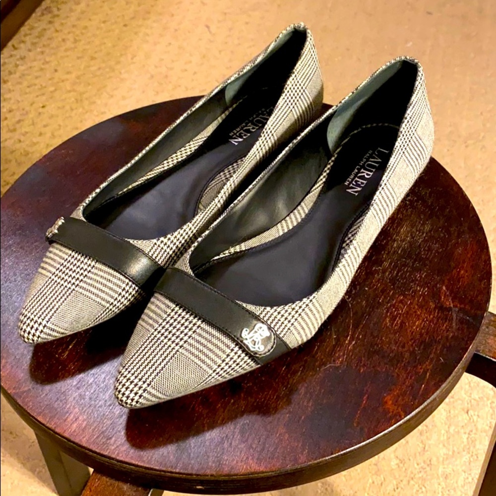 Ralph Lauren checkered flats